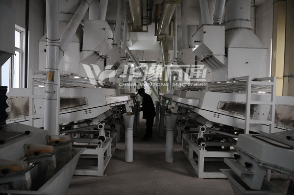 Линия по извлечению зародышей полусухой кукурузы 400 т / день в Марокко