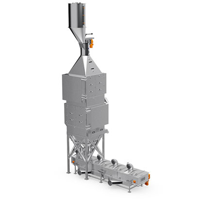 Вертикальный пропариватель и сушильная колонка