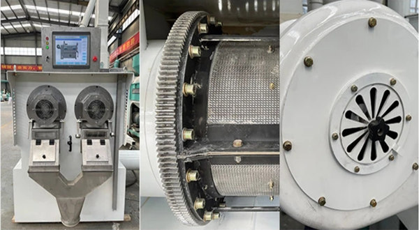 HRP40 * 2 Интеллектуальный гибкий сепаратор рисовых отрубей